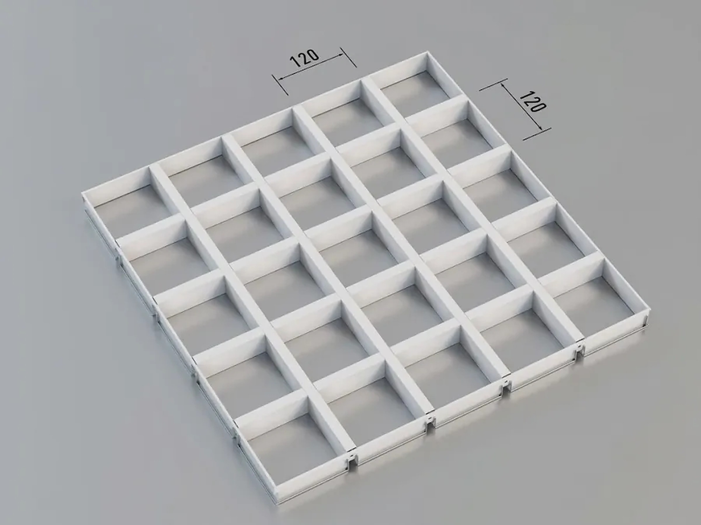 Грильято GL 120×120 — Потолки грильято
